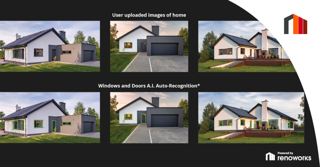 Renoworks artificial intelligence windows and doors home design automatic recognition