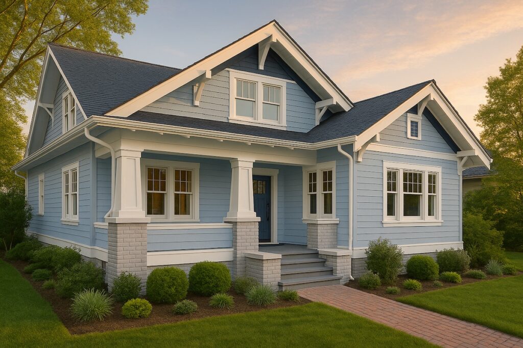 Coastal Inspired Craftsman House