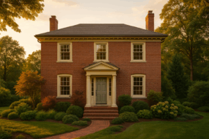 red brick home