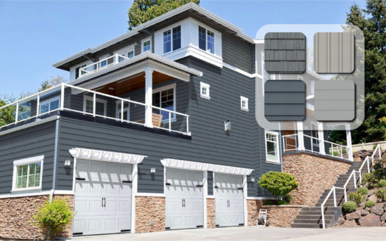Siding products applied to a home in the Renoworks visualizer