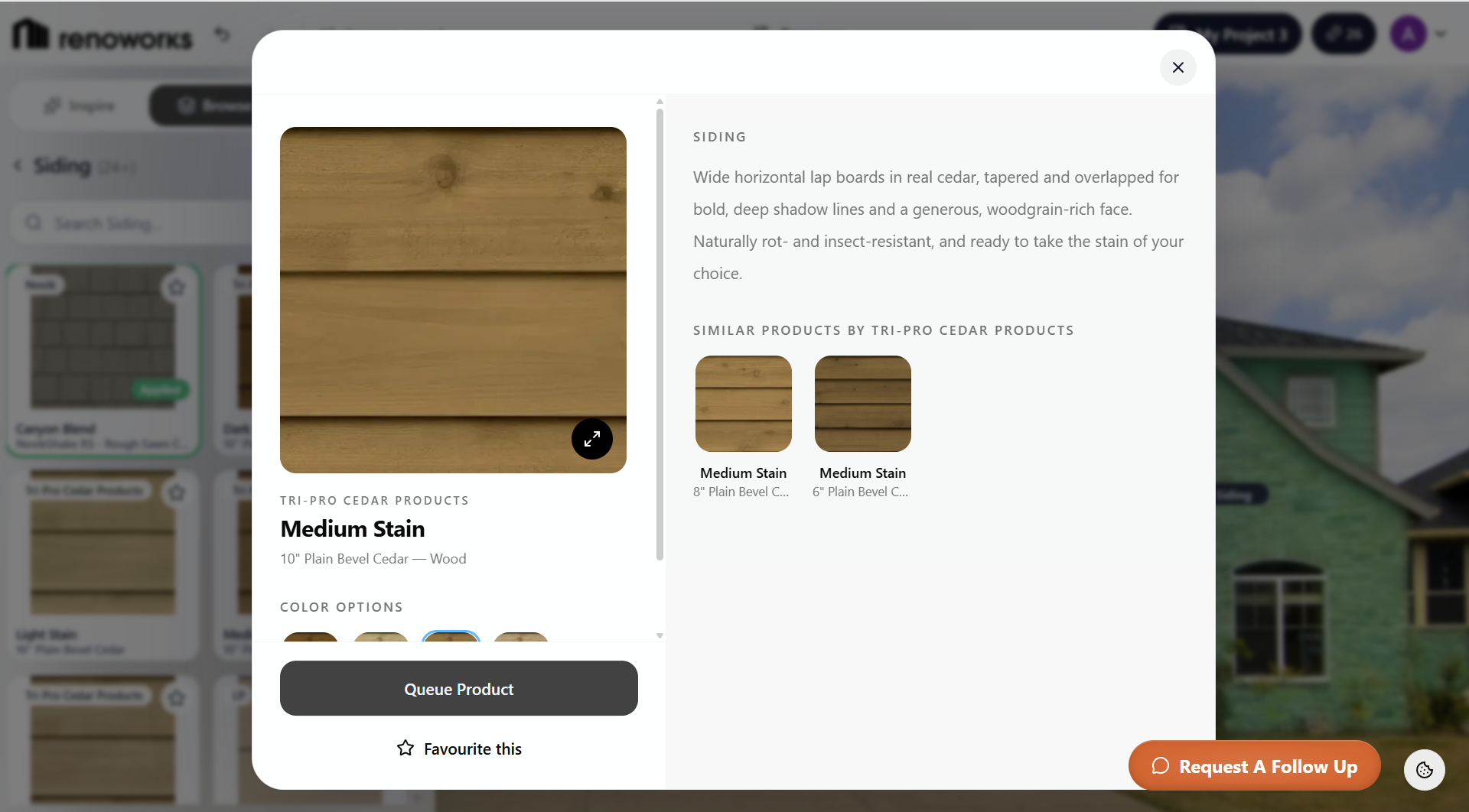 Renoworks.ai siding product detail